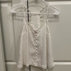 Hollister Cream Button-Front Camisole